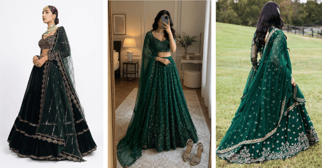Green Lehenga