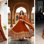 Rust Lehenga