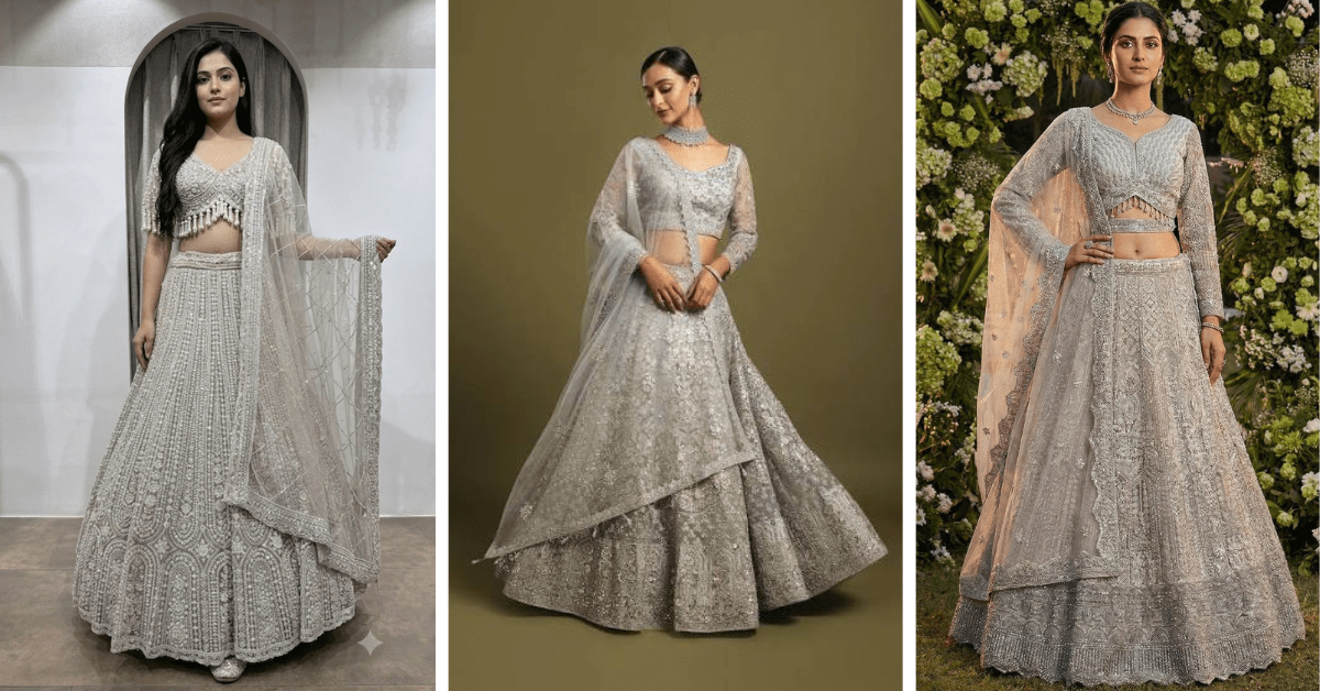 Silver Lehenga