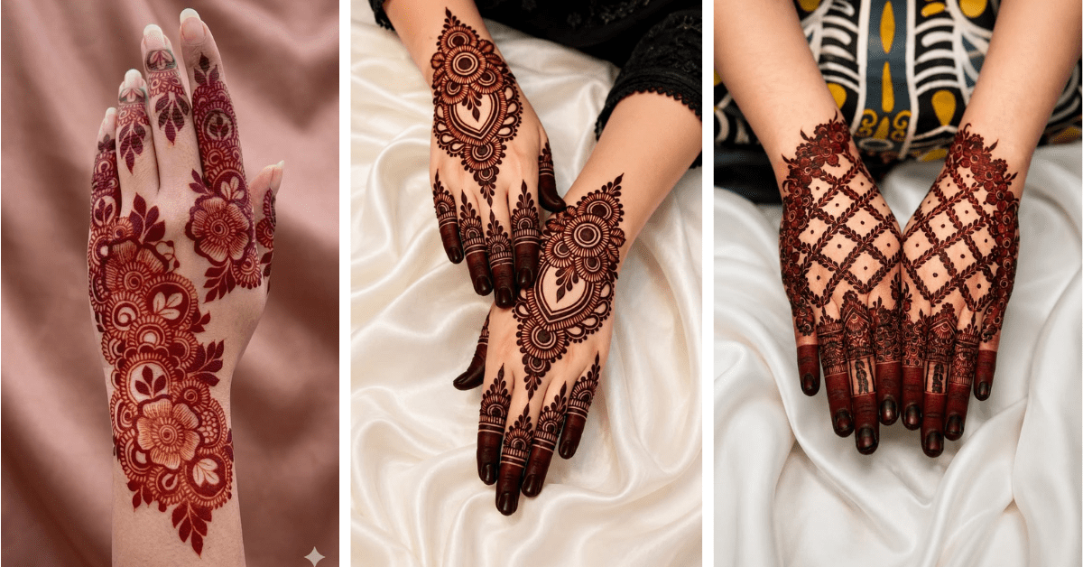 Traditionals Mehndi Design with intricate and beautiful henna patterns