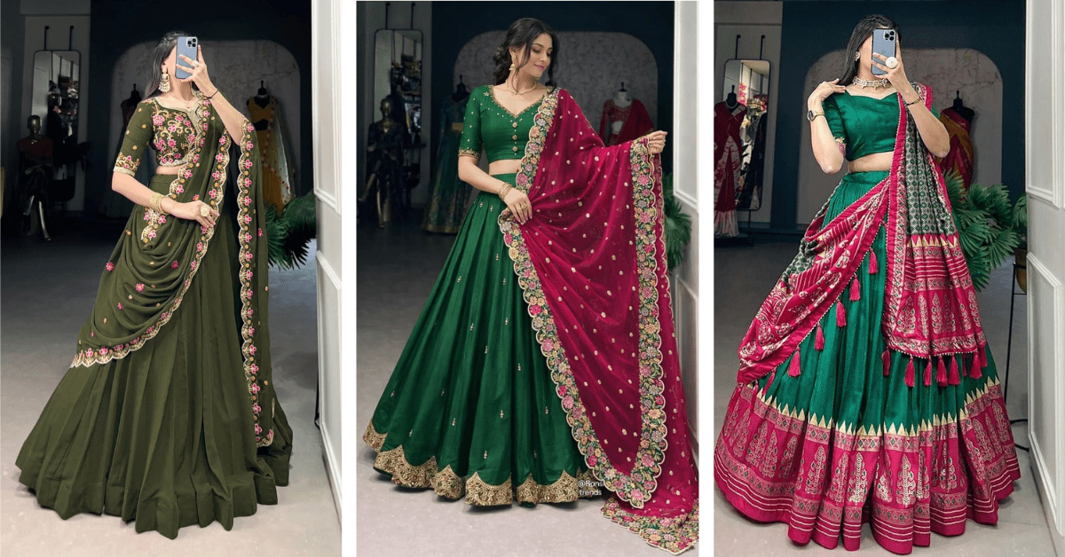 Green Lehenga