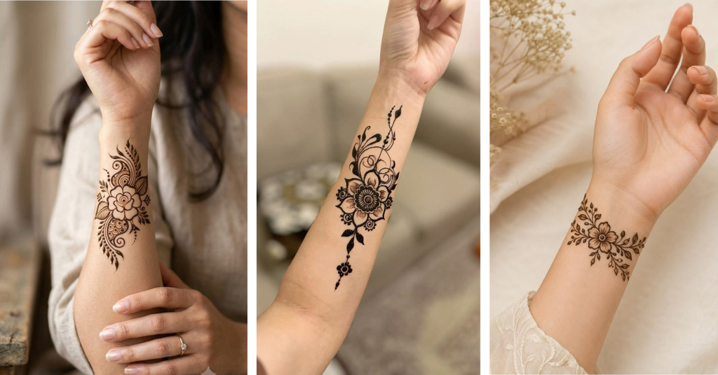 Mehndi Pattern Ideas for Wrists