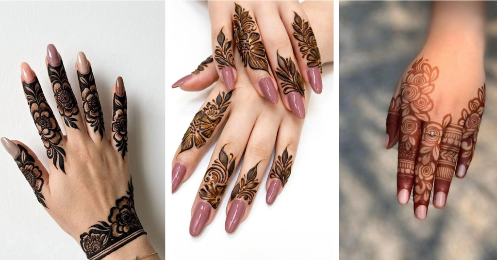 Mehndi Pattern Ideas for Fingers