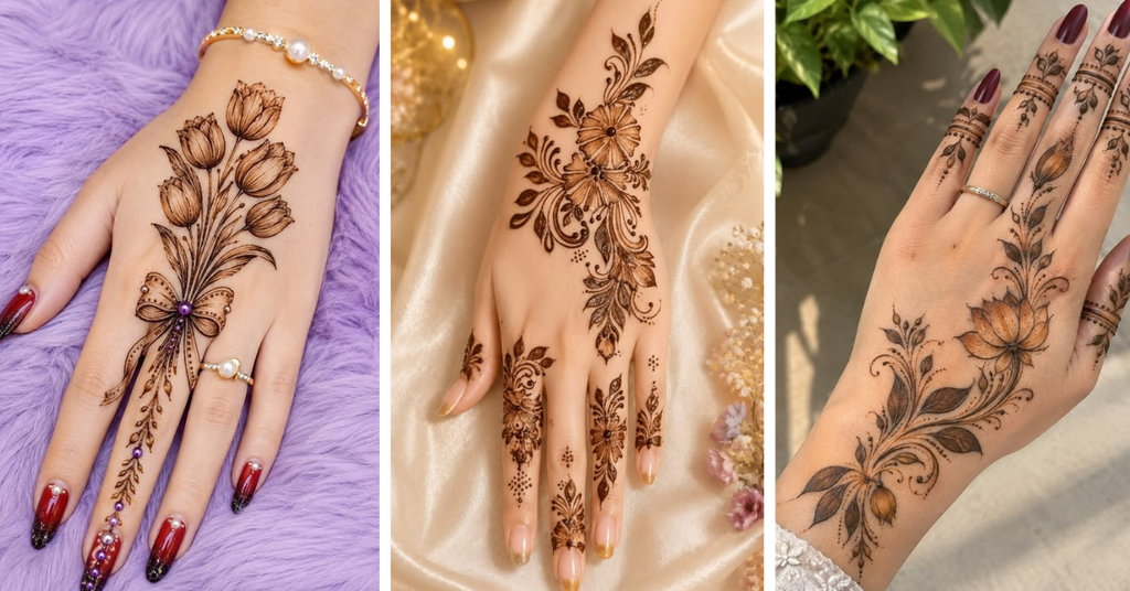 Mehndi Pattern Ideas for Wrists