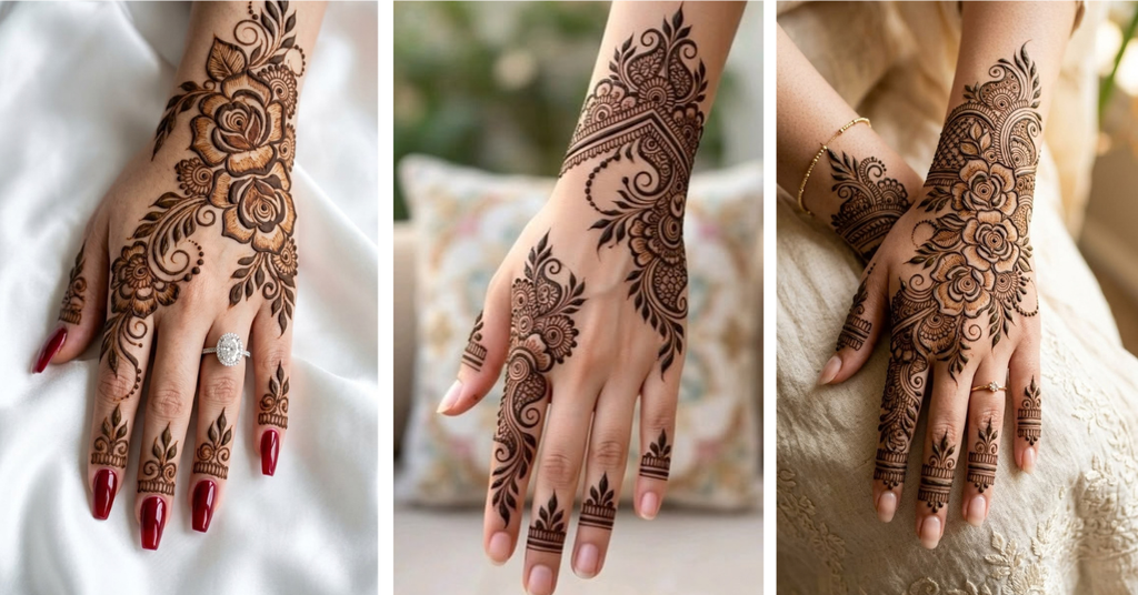 Mehndi Pattern Ideas for Wrists
