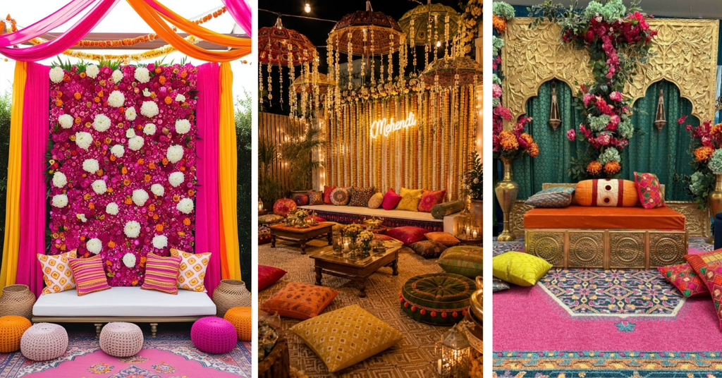 Mehndi Backdrop Ideas